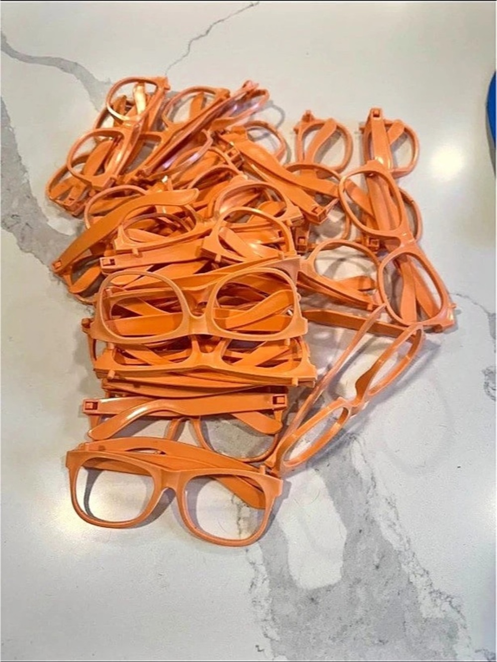 25 Orange glasses Blippi theme birthday